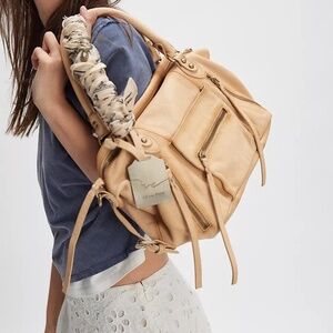 We the Free Baby Emerson Tote Bag in Italian Straw NWT